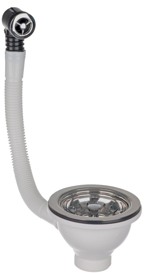 Basket Strainer Sink Waste Cw Round Of 11/2In EP312BSW1 - PLUGS & CHAINS, WASTES - Beattys of Loughrea
