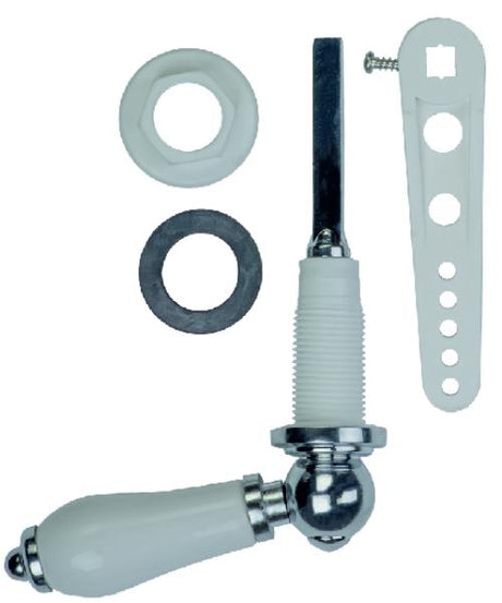 White Ceramic Repro Cistern Lever Cp Eprepwc - BALLCOCK/HOSE - Beattys of Loughrea