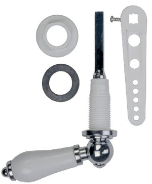 White Ceramic Repro Cistern Lever Cp Eprepwc - BALLCOCK/HOSE - Beattys of Loughrea