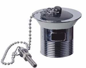 11/4In Slotted Basin Waste Plug & Chain EPWST3 - PLUGS & CHAINS, WASTES - Beattys of Loughrea