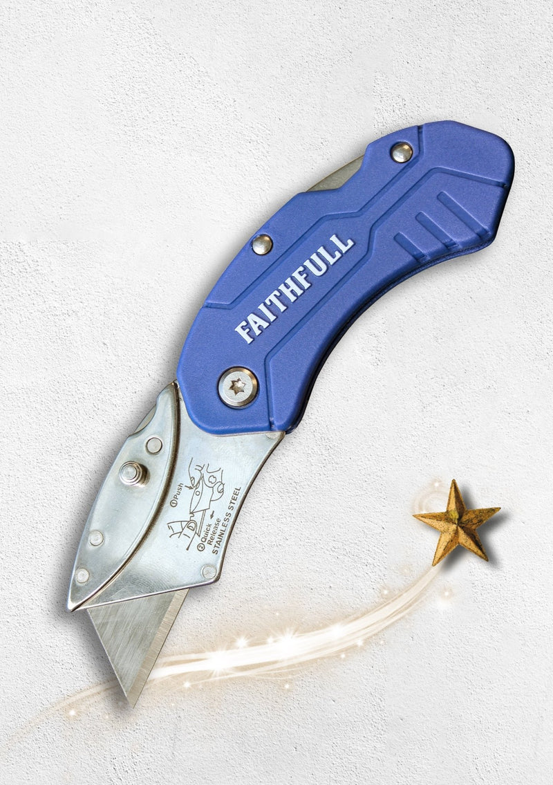 Faithfull Nylon Utility Folding Knife - KNIVES / PENKNIFES - Beattys of Loughrea