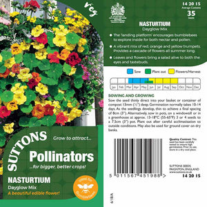 Suttons Nastutium Dayglow Pp - SEED VEG & FLOWER - Beattys of Loughrea