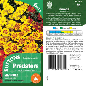 Suttons Marigold Fantasia Pp - SEED VEG & FLOWER - Beattys of Loughrea