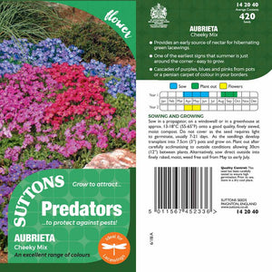 Suttons Aubrieta Cheeky Mix Pp - SEED VEG & FLOWER - Beattys of Loughrea