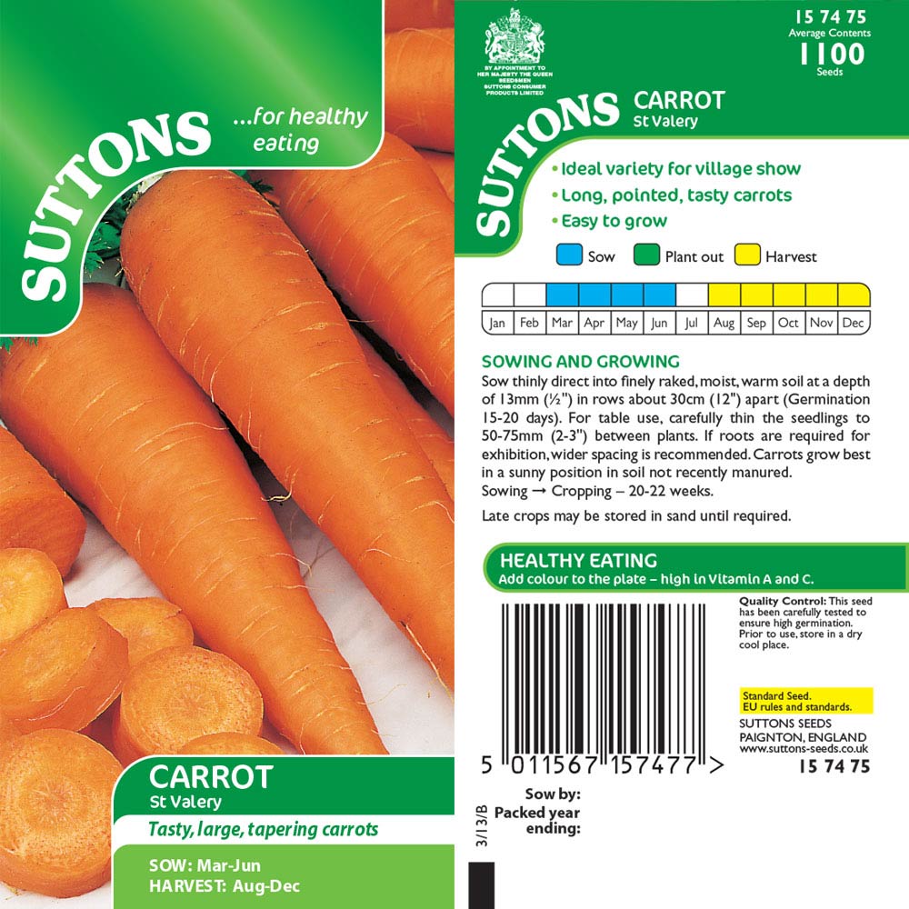 Suttons Carrot St Valery 157475 - Beattys of Loughrea | www.beattys.ie