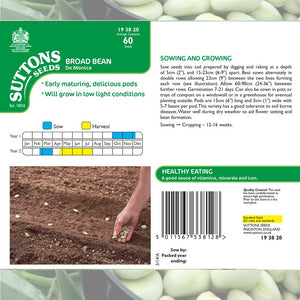 Suttons Broad Bean De Monica - Beattys of Loughrea | www.beattys.ie