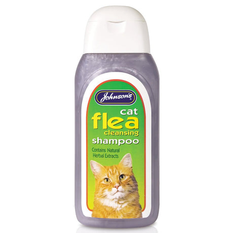 Cat Flea Shampoo 125Ml Johnsons - PET SHAMPOO FLEA PWDR GROOMING - Beattys of Loughrea