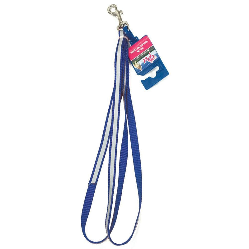 Reflective Lead Blue 25Mm X 120Cm - PET LEAD, COLLAR AND ID, SAFETY - Beattys of Loughrea
