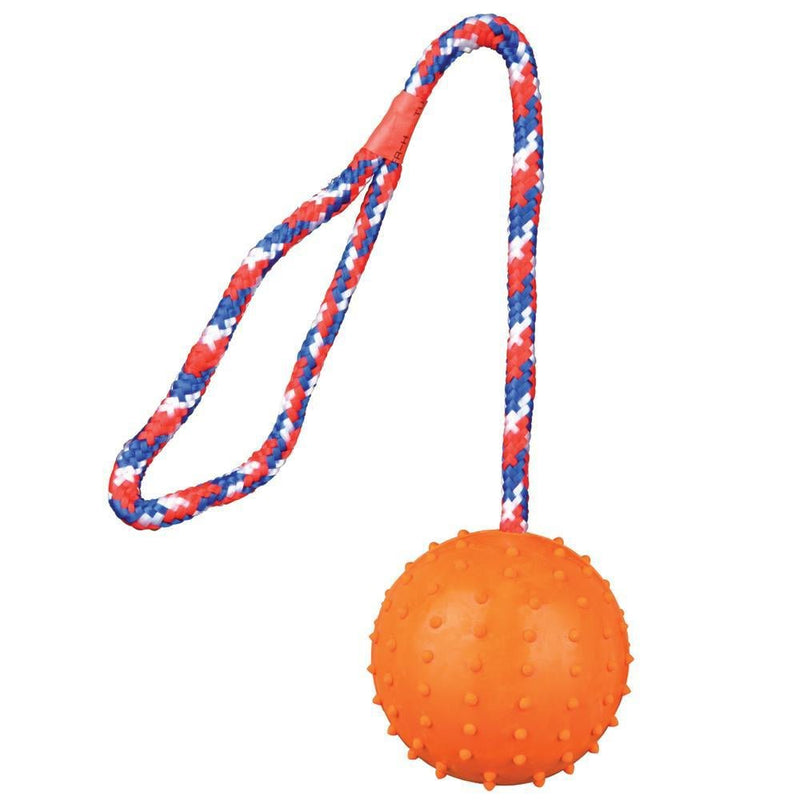 7Cm Ball On Rope Trixie - PET TOYS BOOKS - Beattys of Loughrea