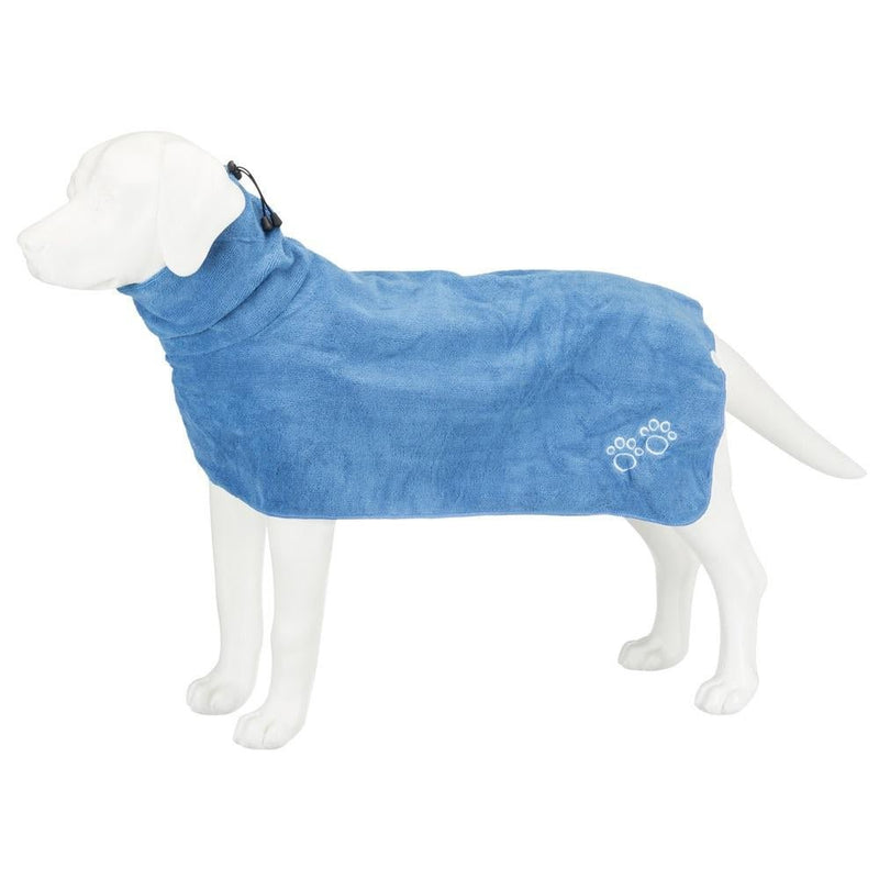 Trixie Dogs Bathrobe Med 50Cm Blue - PET BLANKET CUSHIONS COATS - Beattys of Loughrea