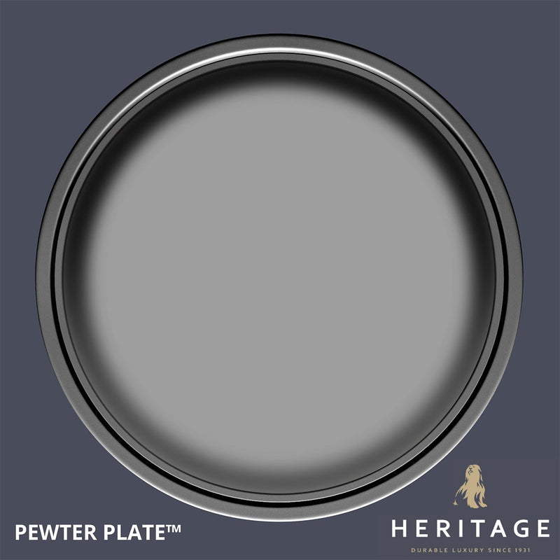 Dulux Heritage Velvet Matt Pewter Plate 10L - BASES - Beattys of Loughrea