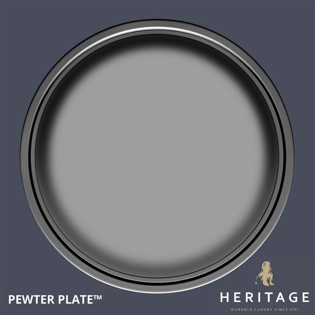 Dulux Heritage Velvet Matt Pewter Plate 5L - BASES - Beattys of Loughrea